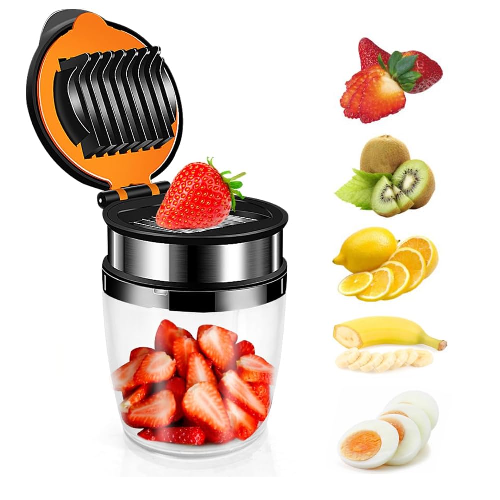 Affettatrice per frutta, uova/banana/uva/fungo/kiwi con base antiscivolo per frutta