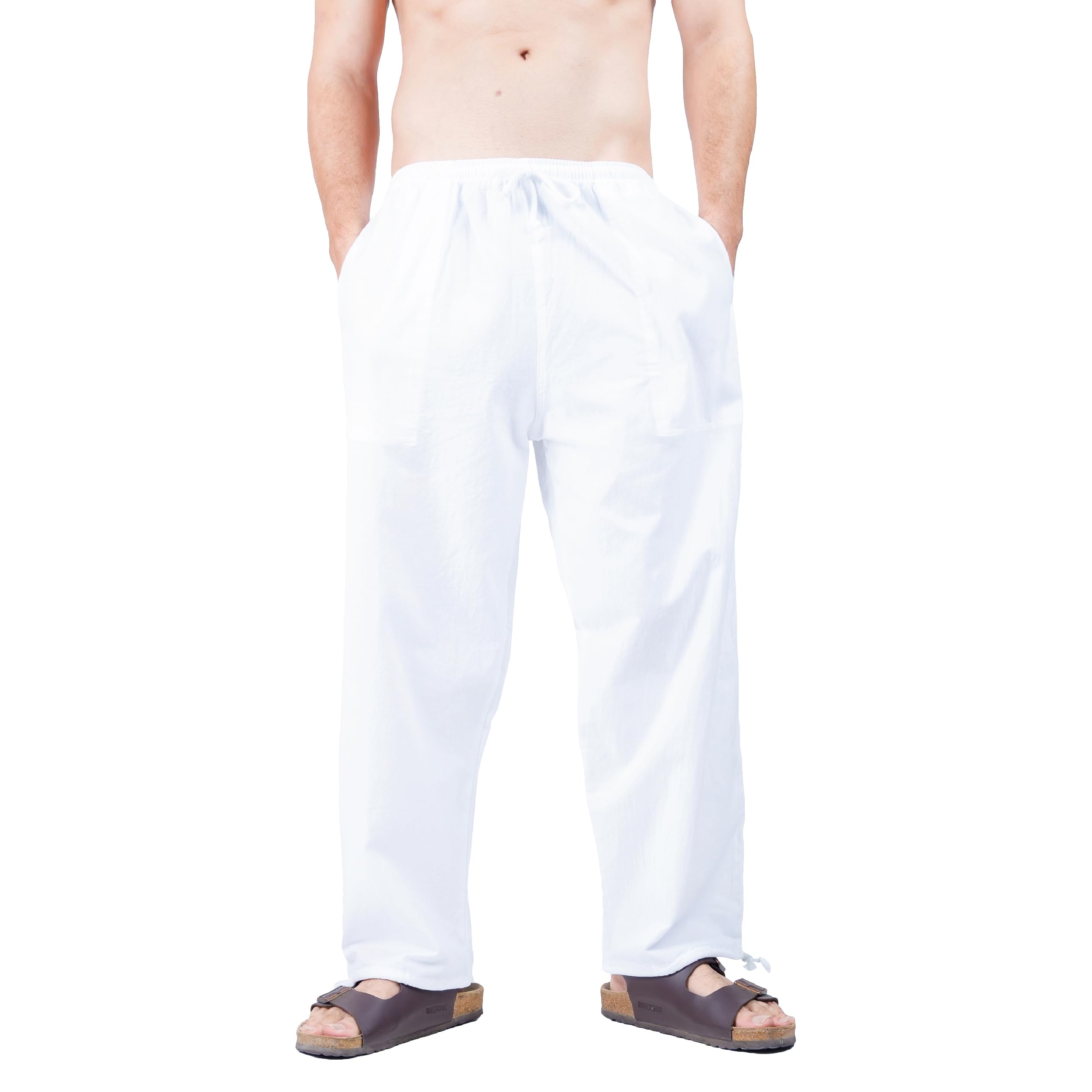 Baggy Sweatpants Men Cotton, Drawstring Lounge Pants, Relaxed Fit, Ideal for Comfort