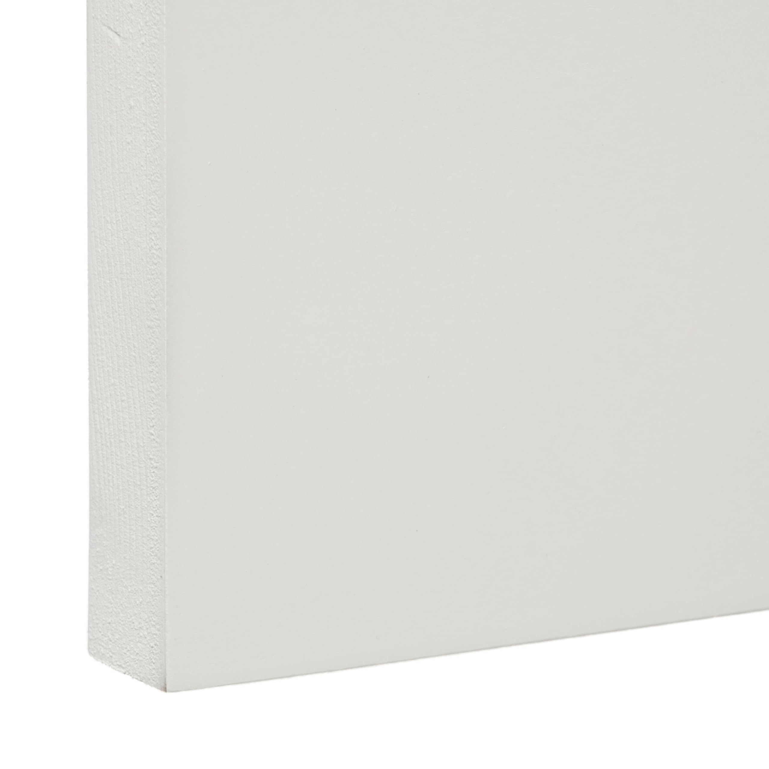 ARTIKUM Lot de 2 planches de peinture en MDF 50 x 50 cm - Blanc apprêté - Profondeur 1,9 cm - Plaque de peinture en MDF avec cadre en pin - Fond de peinture sur bois - Pour peinture, bricolage