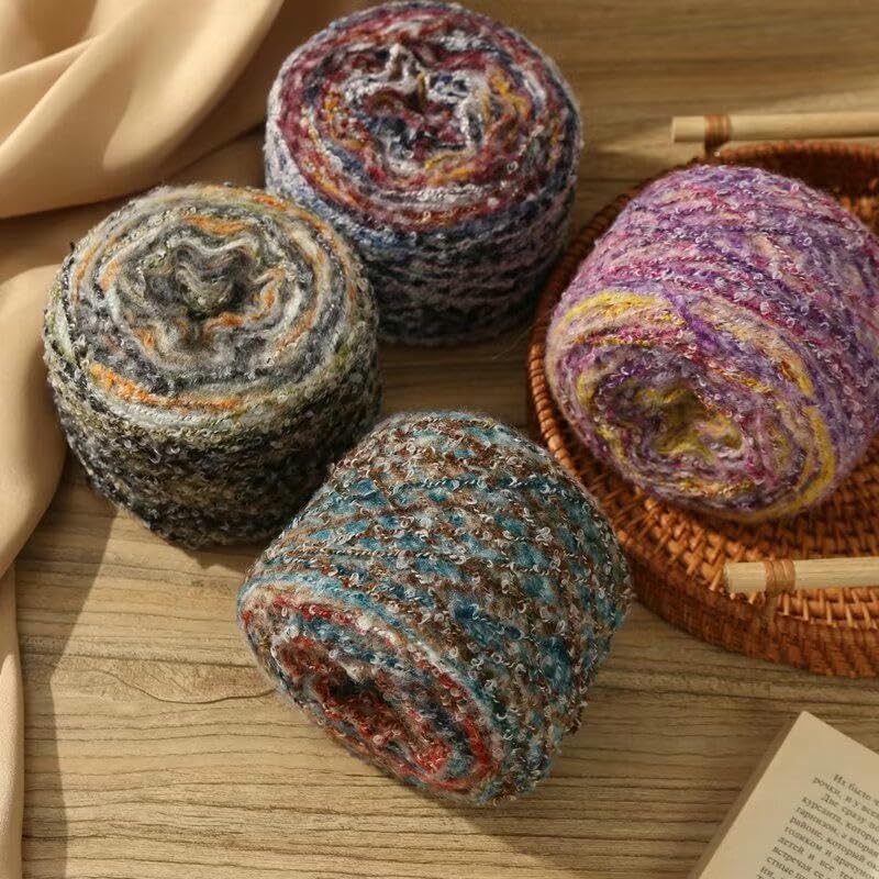 5-10 szt. 100 g przędzy moherowej gradient, kolorowa włóczka z wełny Bouclé, do robienia na drutach, swetrów, swetrów, szalików i czapek