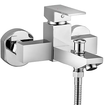 ALTON EDG14085 Single Lever Wall Mixer With Button Attachment for Hand Shower (Chrome)