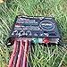 HUINE 10A PWM Solar Charge Controller Waterproof IP68 12V 24V Solar Panel Controller Regulator for RV Caravan Boat Solar Panels System (24 Hours Working Mode)