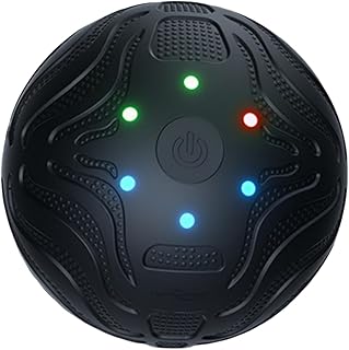 Vibrating Massage Ball, Portable Fitness Massager with 3-Speed Mode for Muscle and Deep Tissue, Plantar Fasciitis Pain Rel...