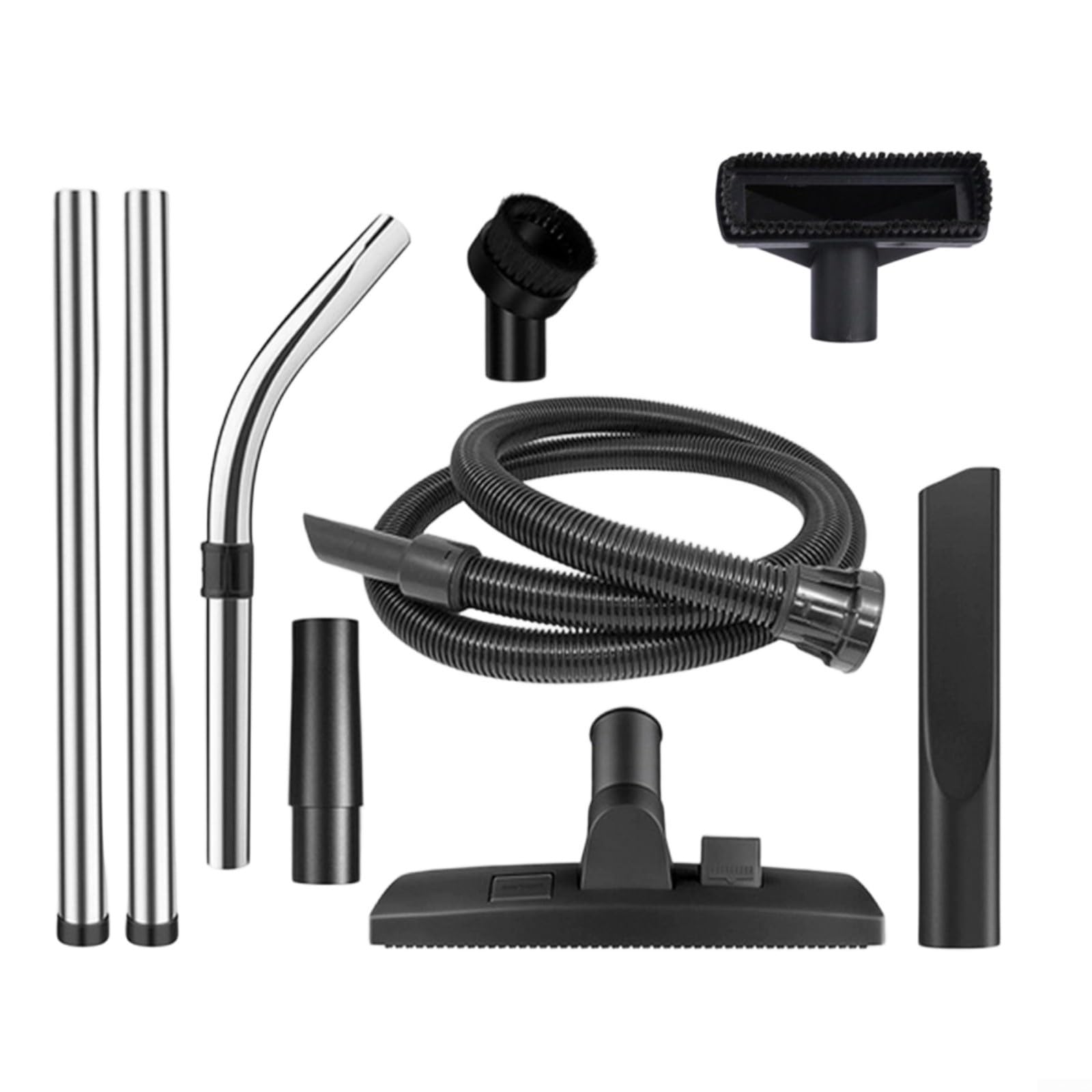 Tuyau d'aspirateur et kit George Edward 32 mm, tubes d'extension avec buse de sol et brosse suceur plat