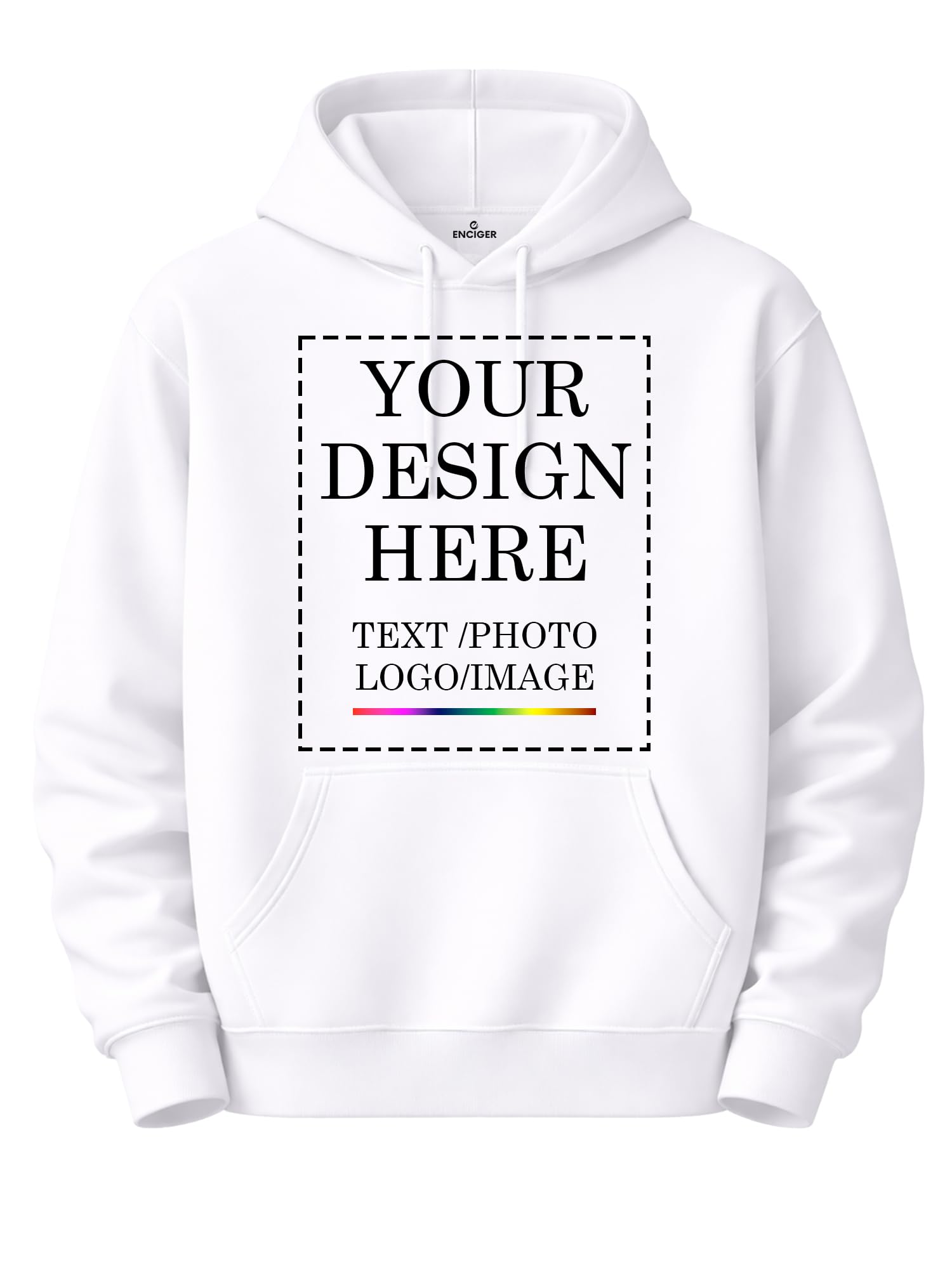 enciger Women Custom Hoodie Personalized Pullover Sweatshirt | Custom Text Logo Photo Print Hoodie-picture-36