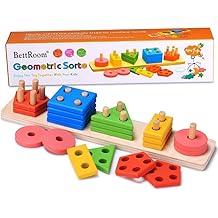 Toddler Toys for 1 2 3 4 5 6 Year Old Boys Girls Birthday Gifts,Montessori Wooden Educational Toys for Kids Learning Puzzles Shape Sorter Toy