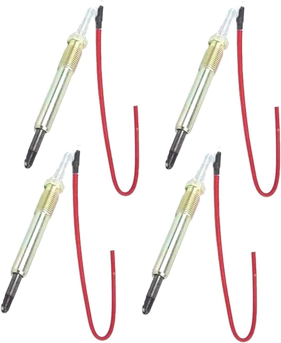 4X Glow Plug 01182264 01180131 01180898 H1651 0100226333 Fikowjs Compatible for Deutz Engine