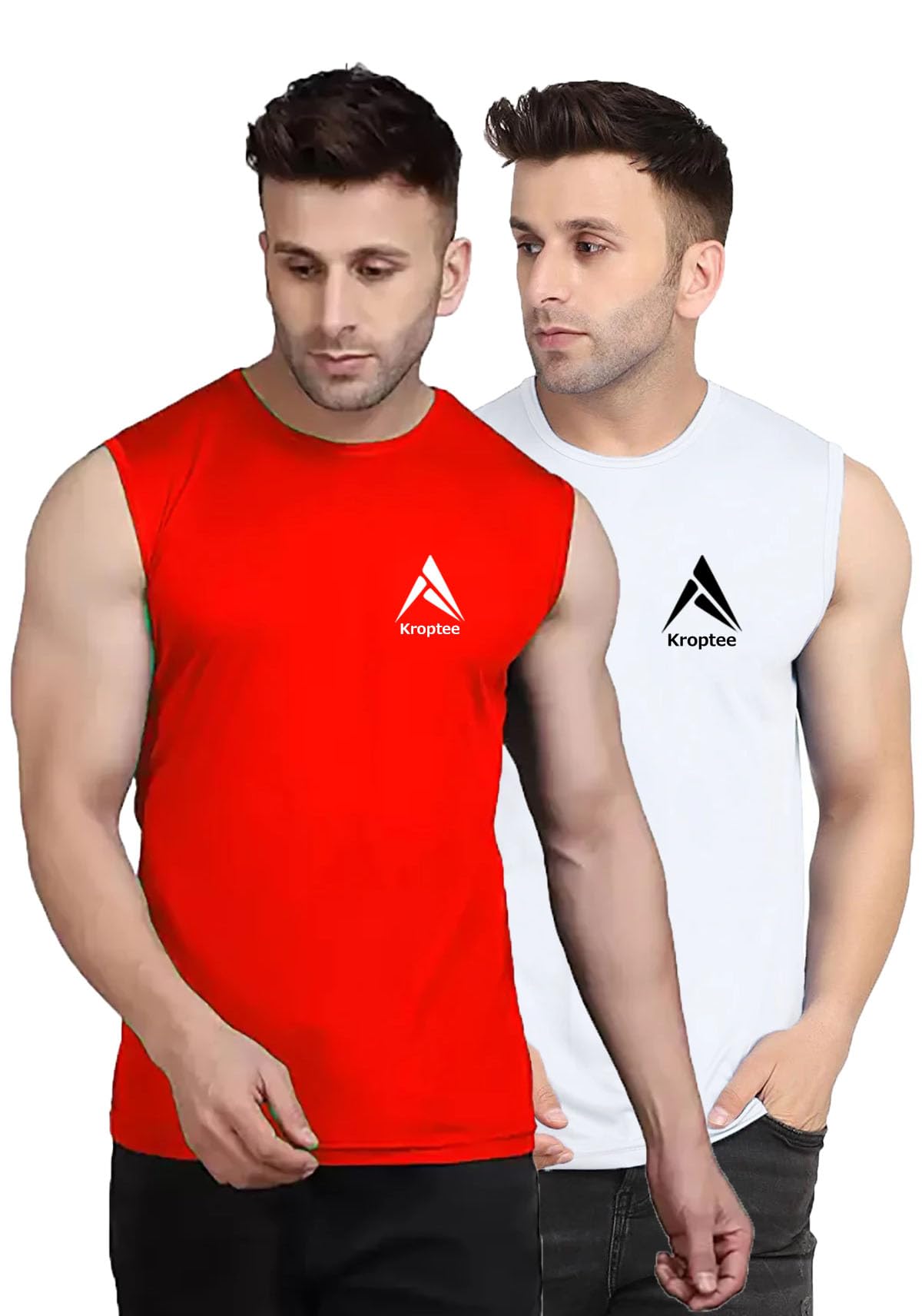 Stylish Men Cotton Casual Gym Vest (Pack of 2)-picture-52