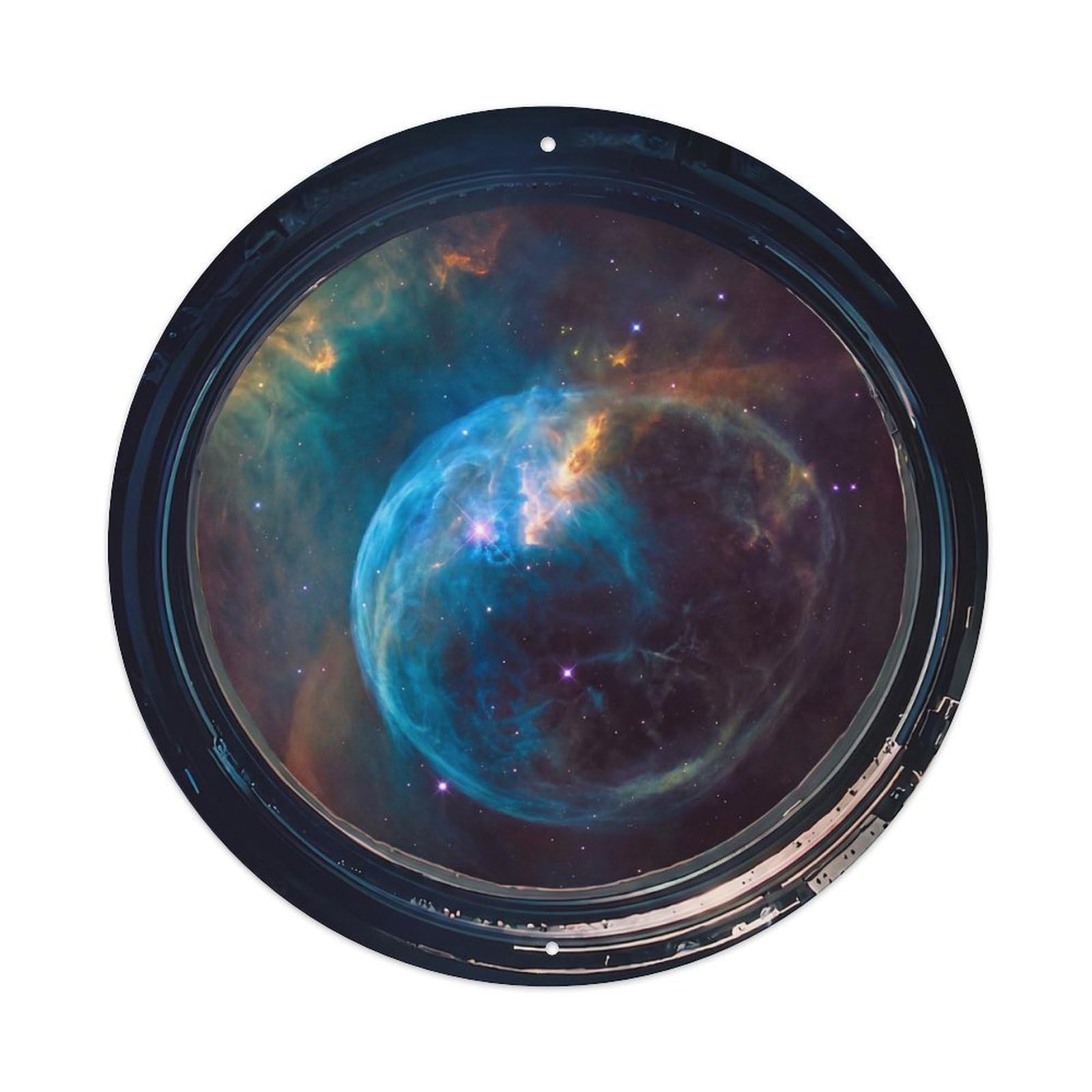 Bubble Nebula View Metal Tin Sign