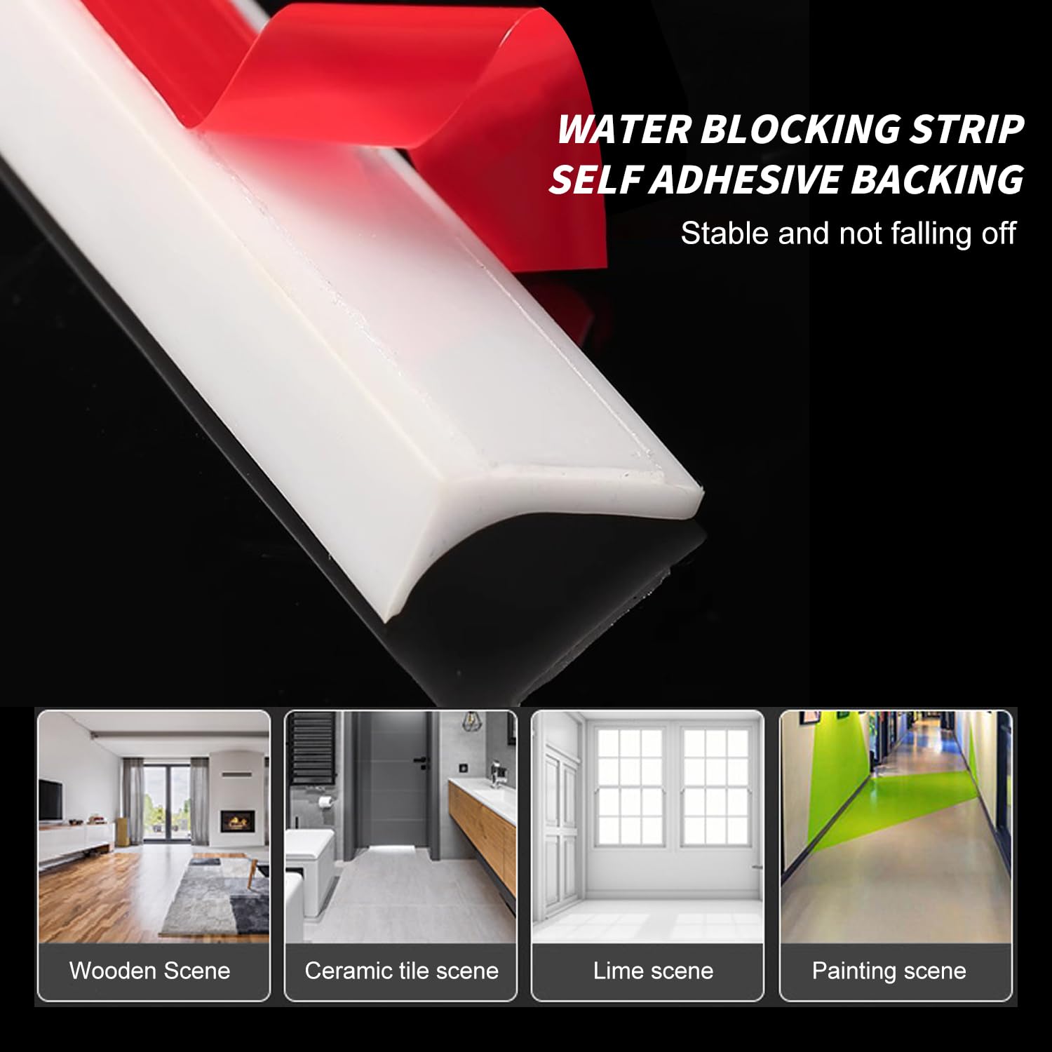 Barriera Antiacqua Per Doccia - Guarnizione In Silicone Per Evitare Fuoriuscite - Foto 4