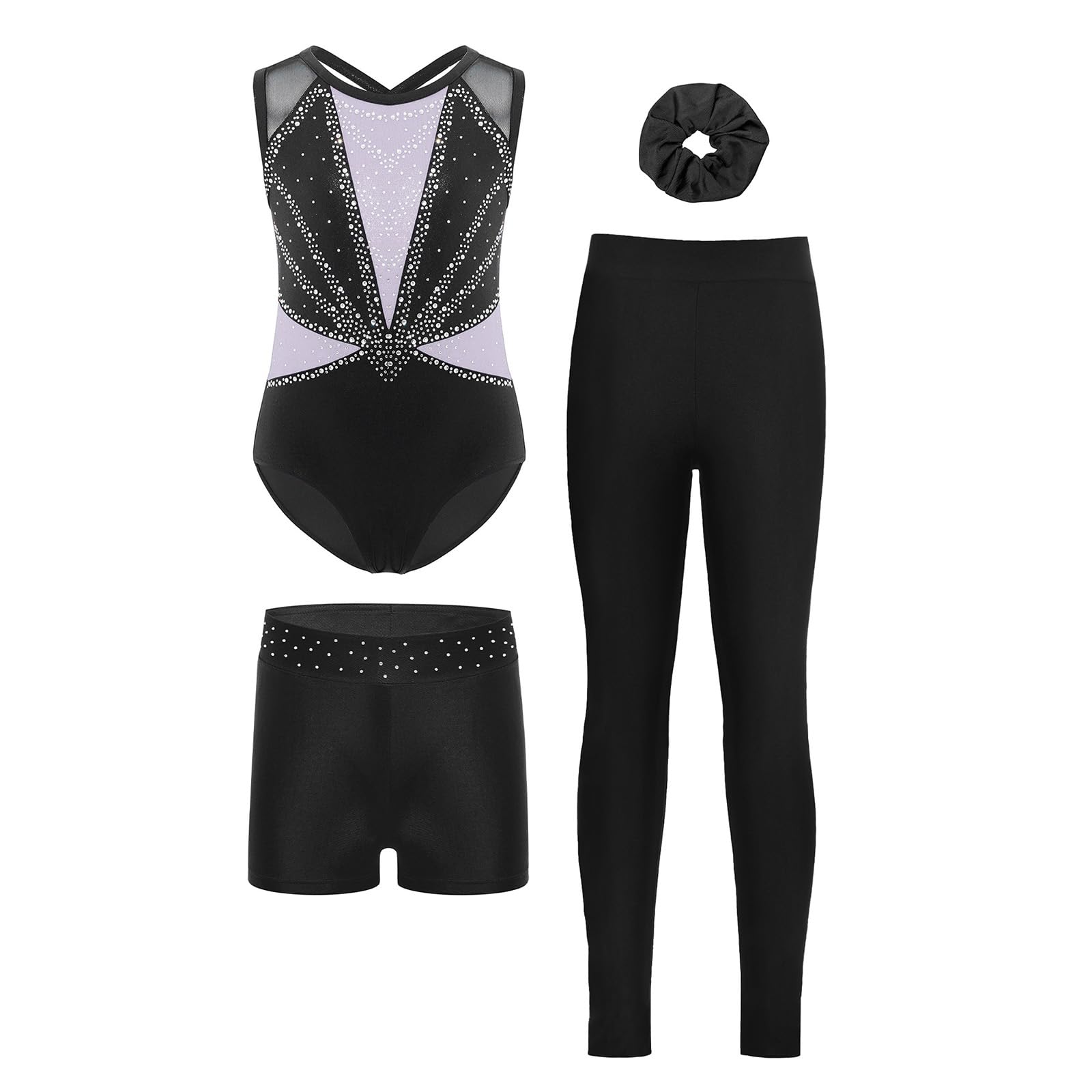 Unitard de gymnastique pour filles tenue extensible pour cours de danse