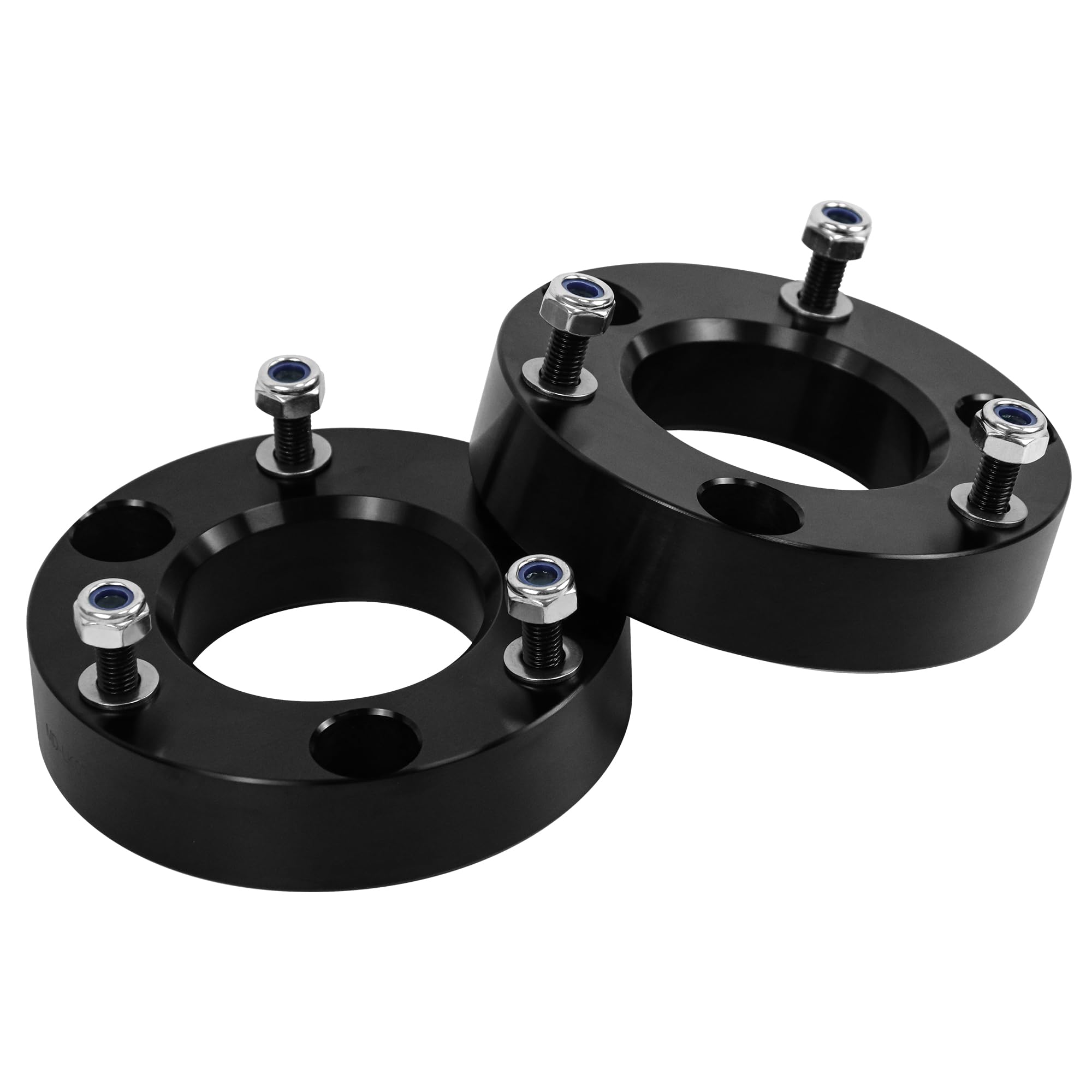 Leveling Lift Kit for 2007-2024 Chevy Silverado 1500 GMC Sierra 1500 2WD/4WD Pickup, MIDOU AUTO 2" Front Forged Suspension Lift Kit for Silverado Sierra 1500 2WD 4WD, 2inch Front Strut Spacers