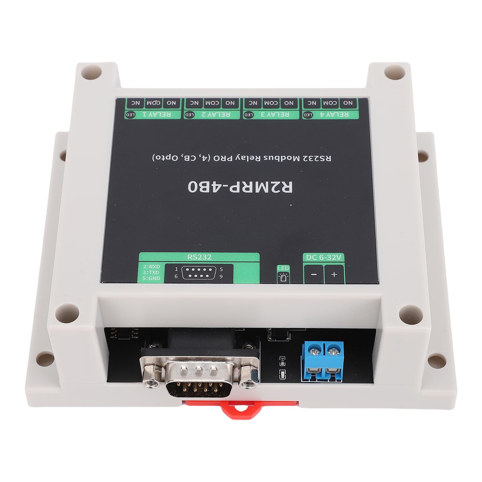 Aramox Módulo de Relé Industrial, RS232 RTU Optoacoplador (R2MRP-4B0)