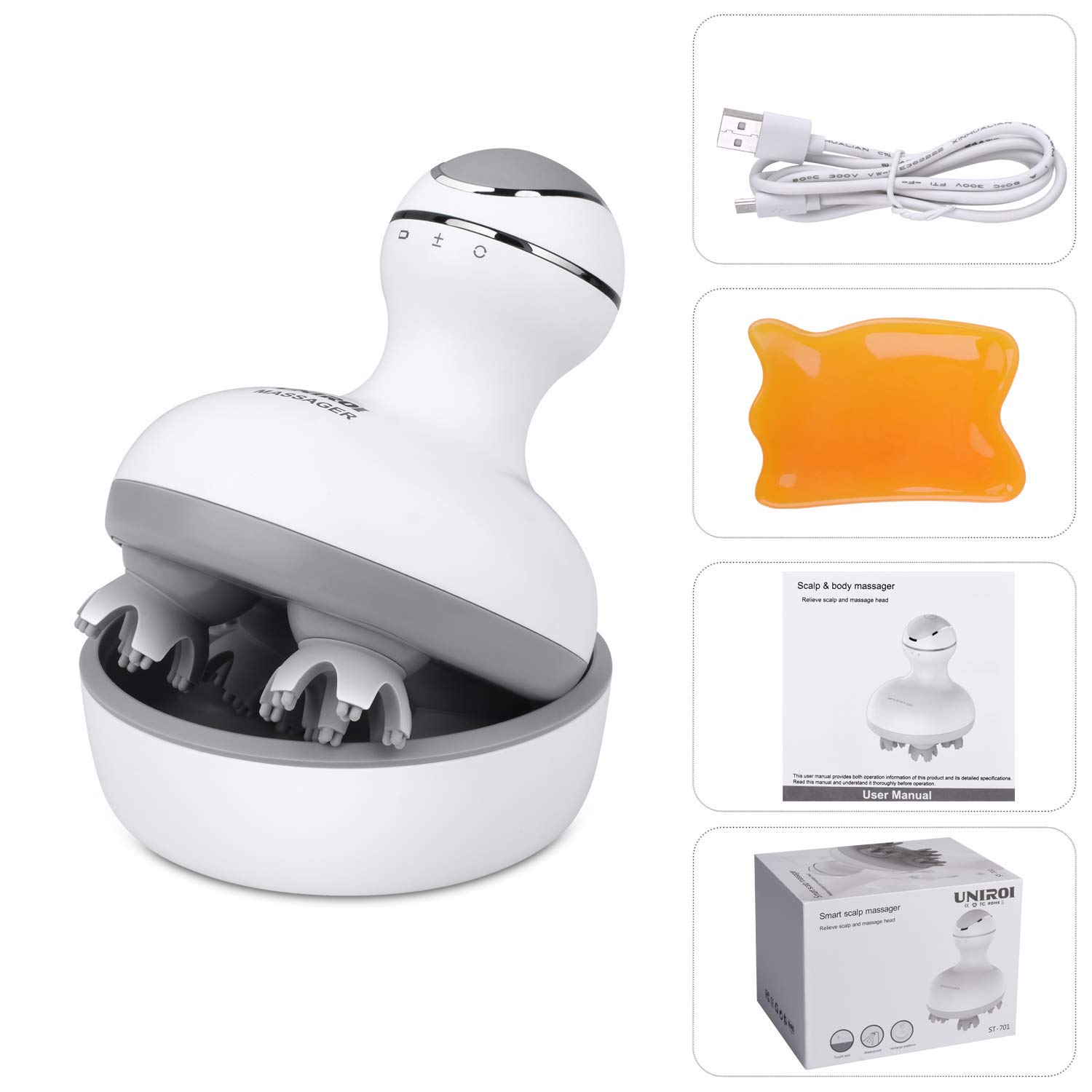 Buy Electric Scalp Head Massager, UNIROI Cordless Head Body Massager