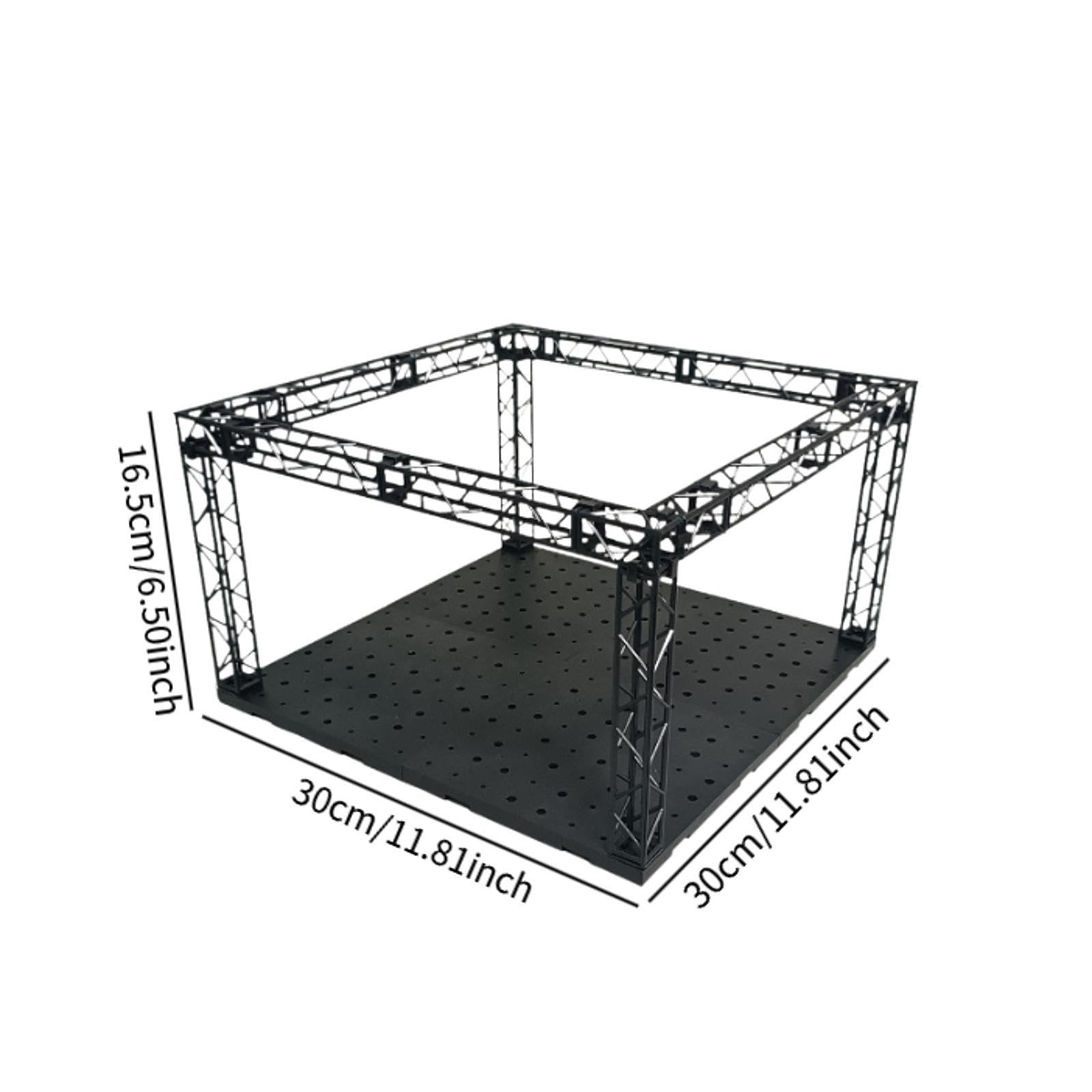 Palco Espositivo Hangar Diorama per Personaggi D'Azione Base Modulare Scena Garage Assemblabile Sfondo per Modelli a Incastro Adatto a Fotografia, Larghezza 30 Cm
