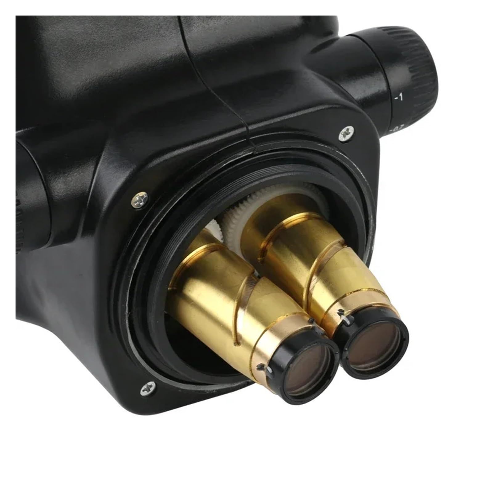 Testa for microscopio trinoculare stereo con zoom simul-focale 7X-50X