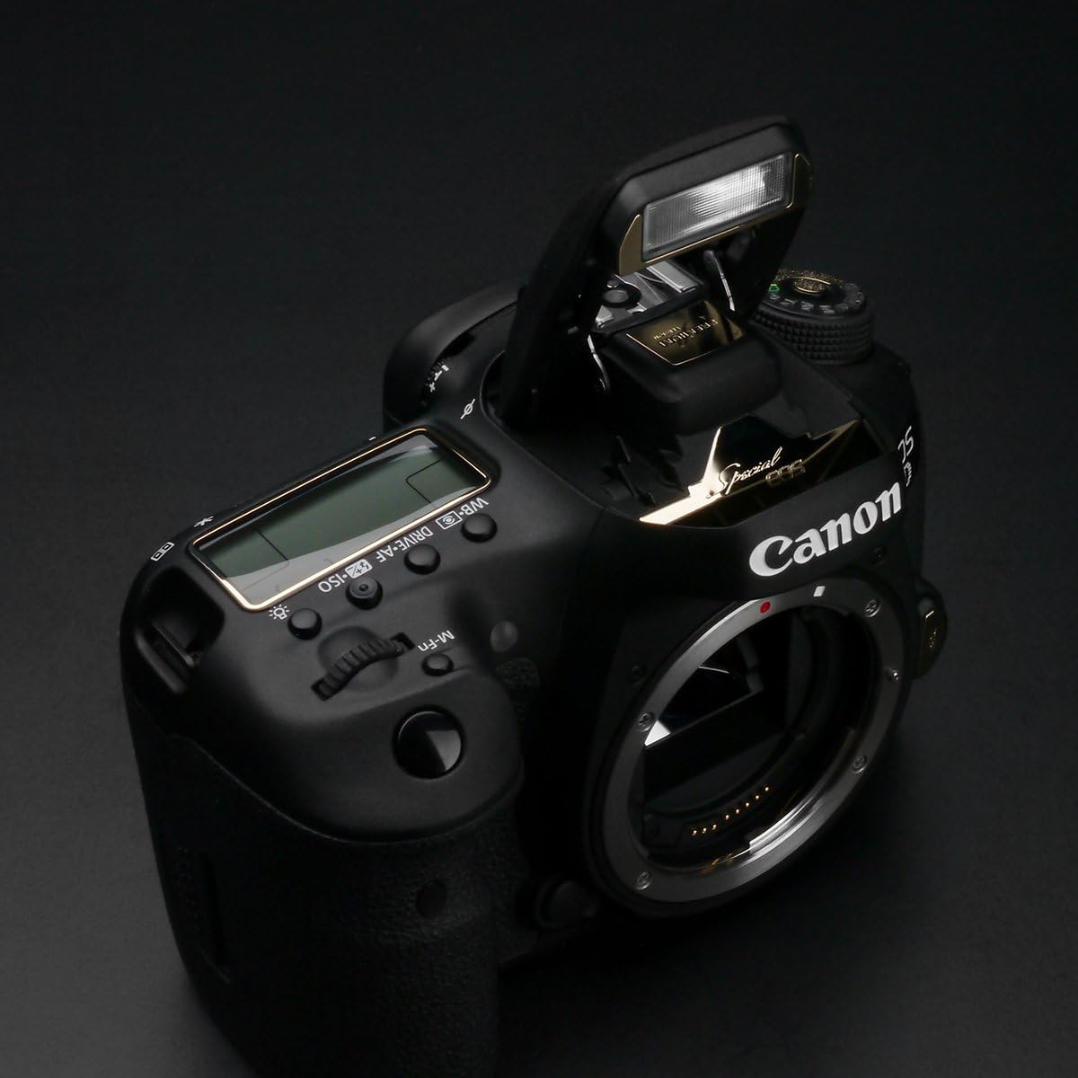 Gariz Metal Skin Sticker for Canon 7D Mark II MS-7DMARKIIG Gold