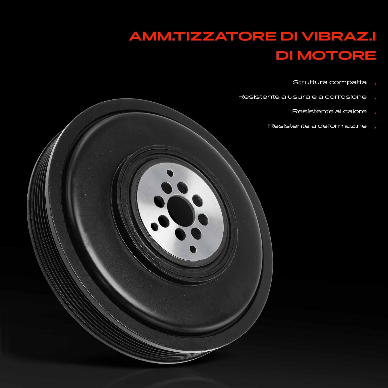 Frankberg Puleggia albero motore diesel 059105251DL | Compatibile con: A4 8EC, A8 4E2 4E8, A4 Allroad 8 km, A5 Sportback 8TA, A6 Allroad 4GH 4GJ, Q7 4LB, A5 Cabriolet 8F7