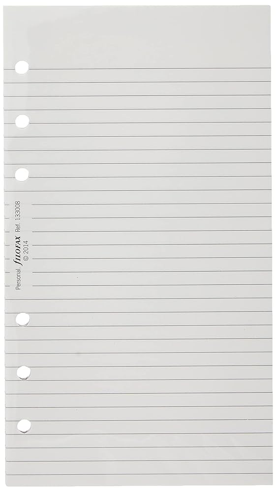 Fogli Note A Punti Filofax - Formato Personal, Bianco