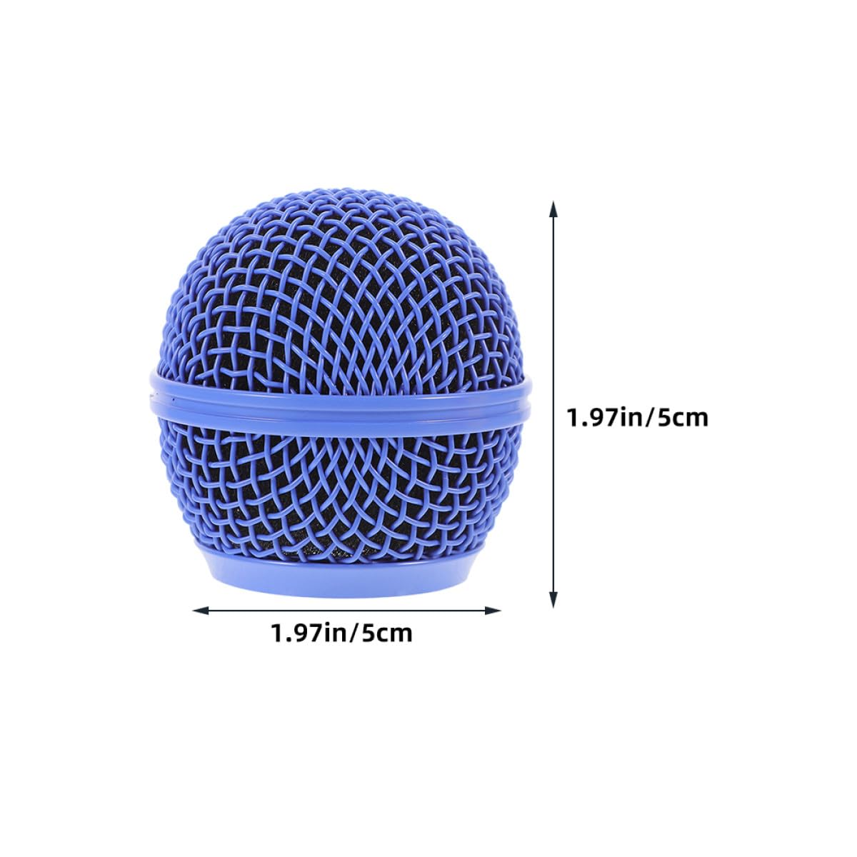 Levemolo 8 Piezas de Rejilla Metálica para Micrófono, Cabezal de Malla de Repuesto Multicolor (dorada, Rosa, Verde, Azul Claro), Compatible con Micrófono Inalámbrico, Accesorio