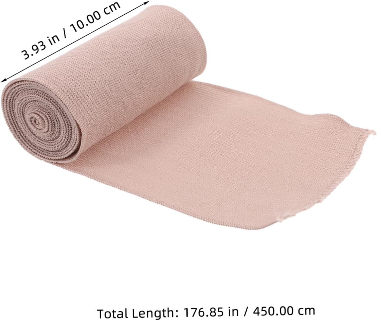 4pcs Cotton Compression Wraps Reusable Elastic Bandage for Legs Knee Tummy Body Breathable and for Natural Color