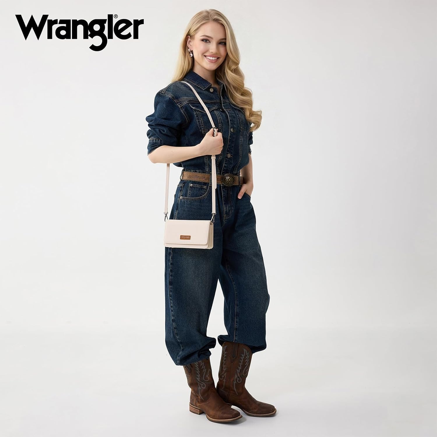 Wrangler Small Crossbody Wallet Purses RFID Trendy Purses for Women with Adjustable Straps - Image 8