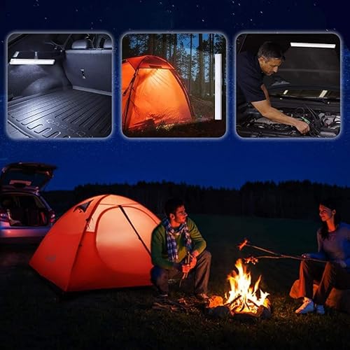 Miniatura 8 de BISHKJOK Homelife - Luz LED de armario activada por movimiento, 28 luces LED para debajo del gabinete, luces LED con sensor de movimiento, se pega