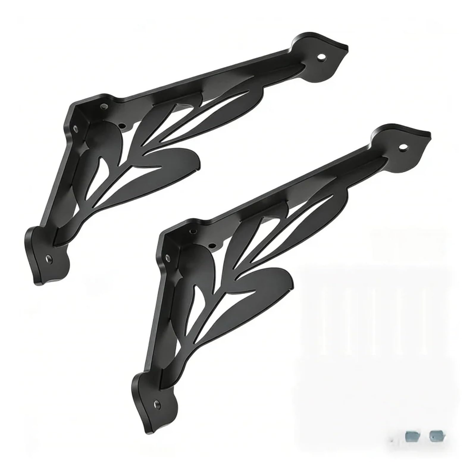 2-4Pieces Heavy Duty Metal Corner Bracket for Floating Shelves