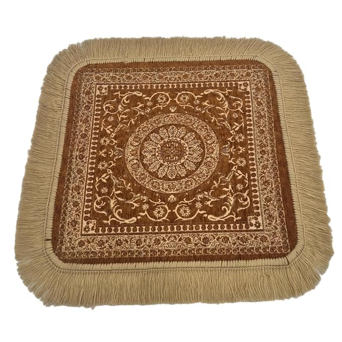 Soft Chenille Prayer Mat - Mandala Floral Design -1 Soft Chenille Prayer Mat - Mandala Floral Design -1