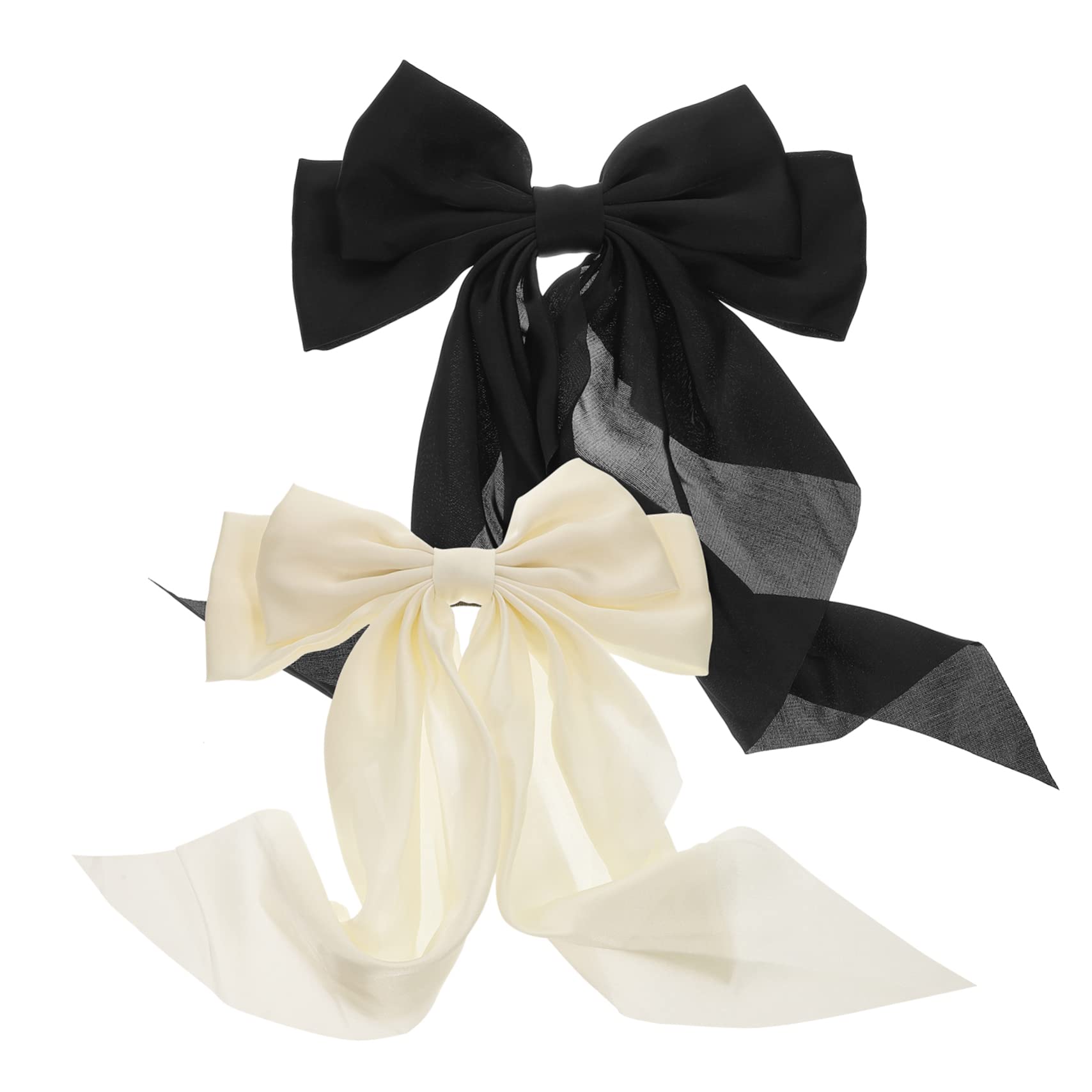 Healeved 10piezas Horquillas De Moño Grande Lazo Para Mujeres y Niñas Accesorios De Pelo De Moda Clip De Cabello Duradero y Atractivo