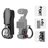 BRDRC Pocket 3 Magnetic Mount, Phone Holder for MagSafe Aluminum Alloy Magnet Expansion Adapter with Cold Shoe for DJI OSMO Pocket 3 Creator Combo Accessories (with Protective Cover)