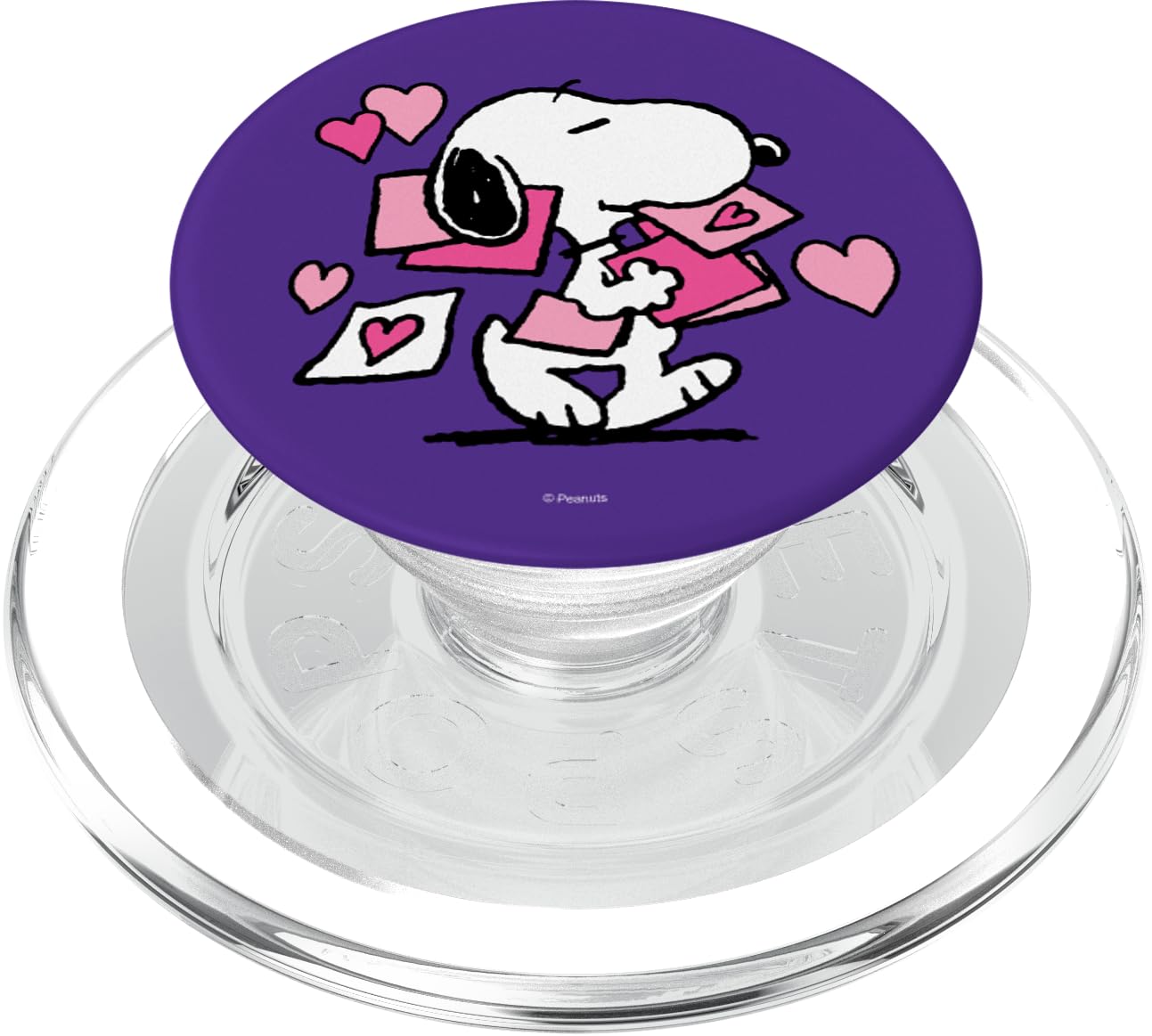 Peanuts Snoopy Valentine‘s Day PopSocket – Klebender PopGrip Für Handyhüllen Mit Süßem Liebesgruß