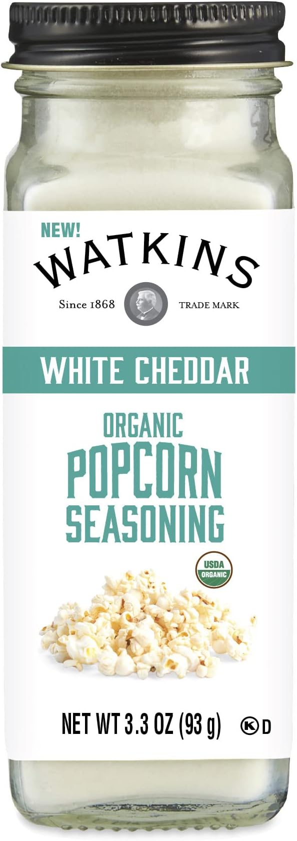 Gourmet Organic White Cheddar Popcorn Seasoning, 3.3 oz