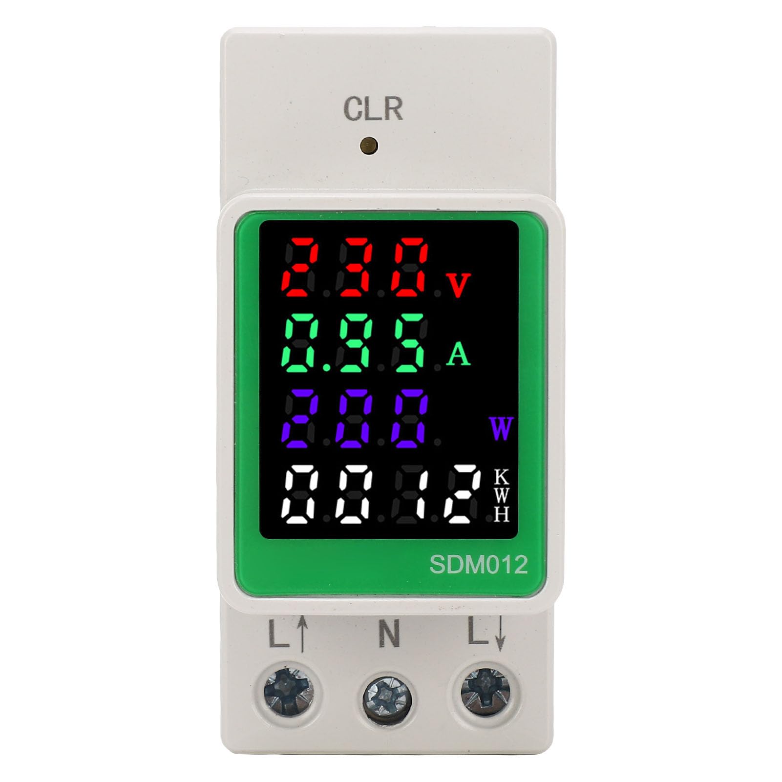 Power Electricity Meter Frequency Single Phase Digital Color LED Display Electricity Monitor Voltage for Factory (RS485 Type)