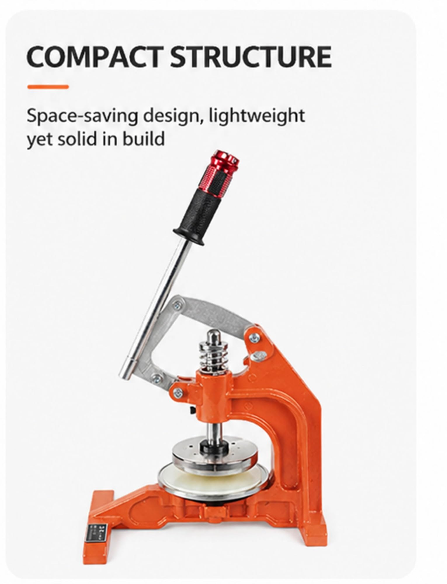 Taglierina rotonda a pressione manuale per tessuti, tappeti, carta e schiuma, campionatore circolare professionale, 100 cm² per un taglio preciso