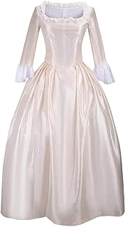 Hamilton Elizabeth Schuyler Angelica Peggy Colonial Women Royal Retro Musical Dress Victorian Ball Gown Maiden Costume - Buy now