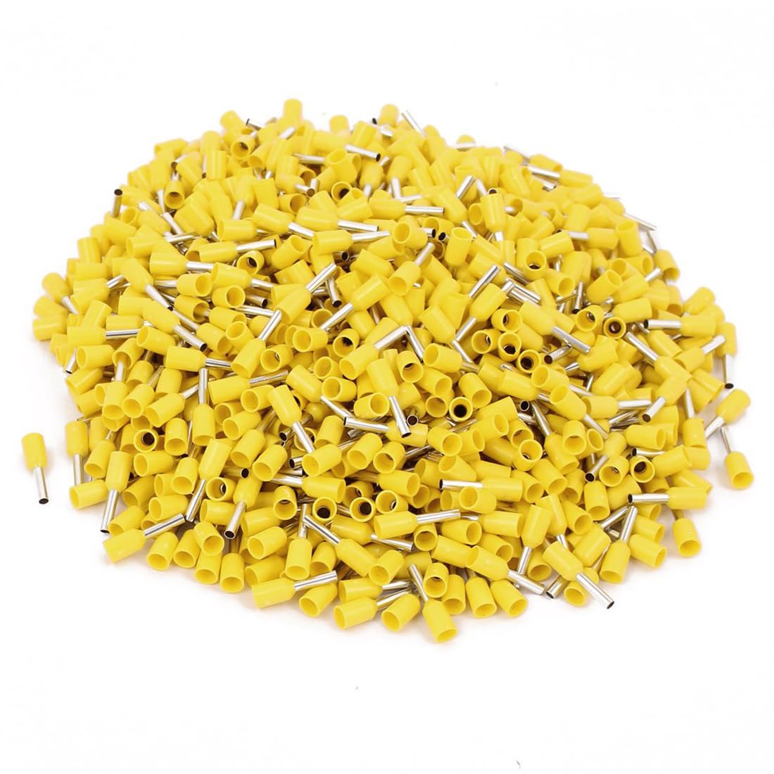 TA-VIGOR 16AWG Wire Ferrules Crimp Terminals, Insulated Bootlace Ferrules Crimp Connector VE1508 - Yellow 1000PCS