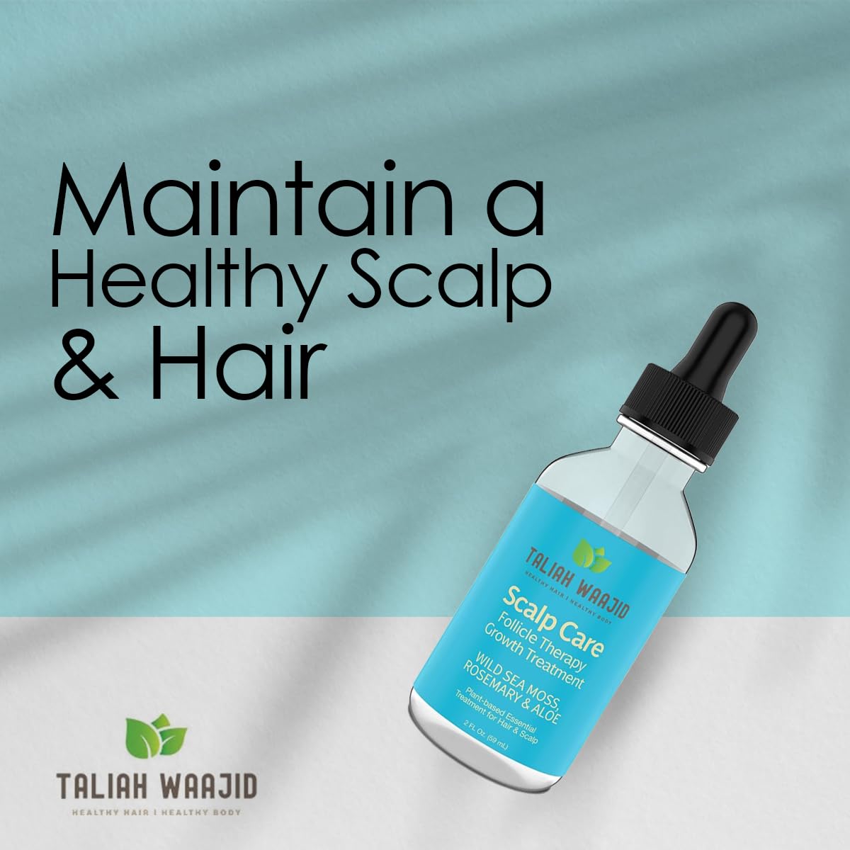 Taliah Waajid Scalp Care Follicle Therapy Treatment Masque | Plant-Based Hair & Scalp Treatment | Wild Sea Moss, Rosemary & Aloe to Restore Moisture and Strengthen Hair - 12oz (V104) image 6 of 6 B09YYY5LRD