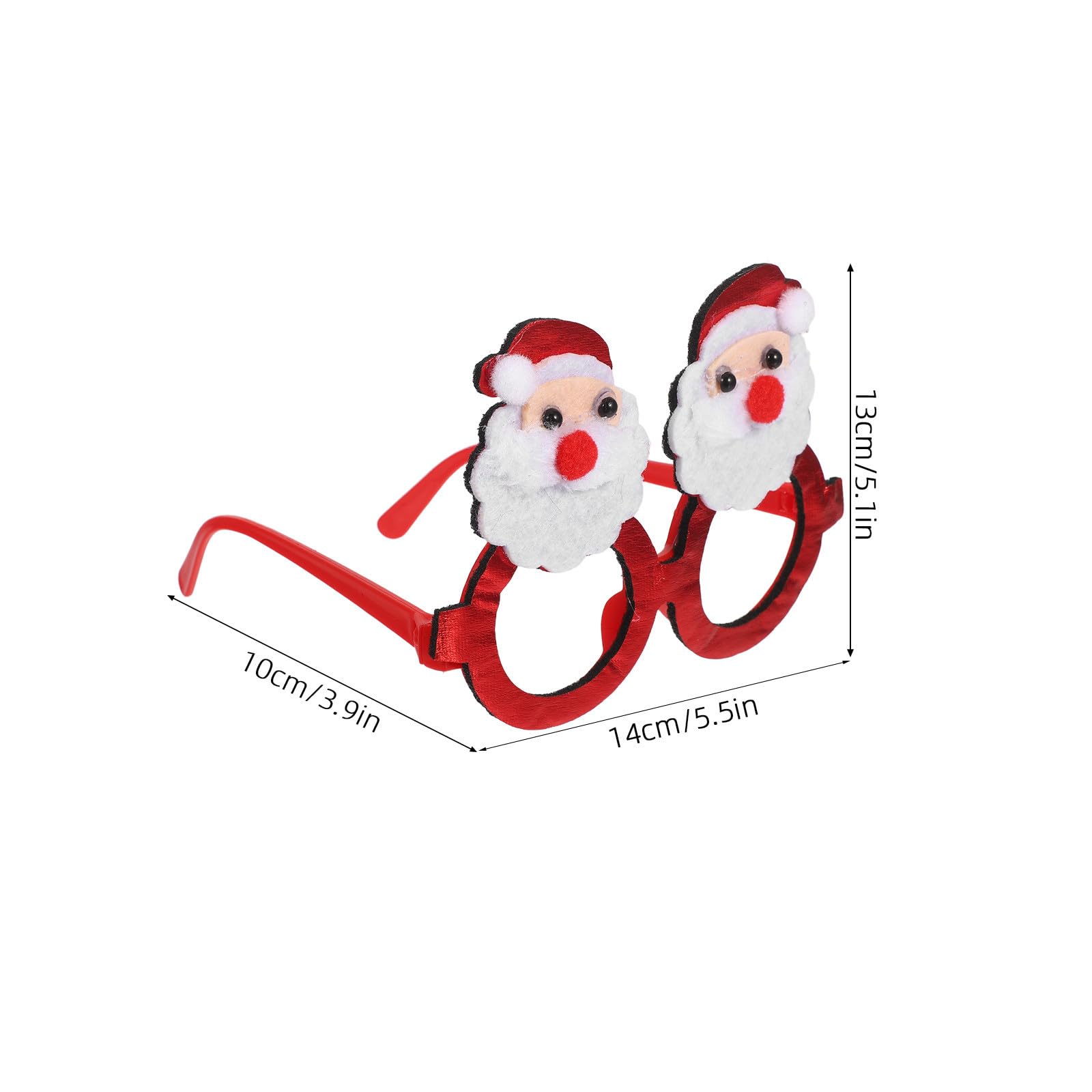 TOYANDONA 20 Piezas Gafas Navideñas de Fiesta Patrón de Copos y Árboles
