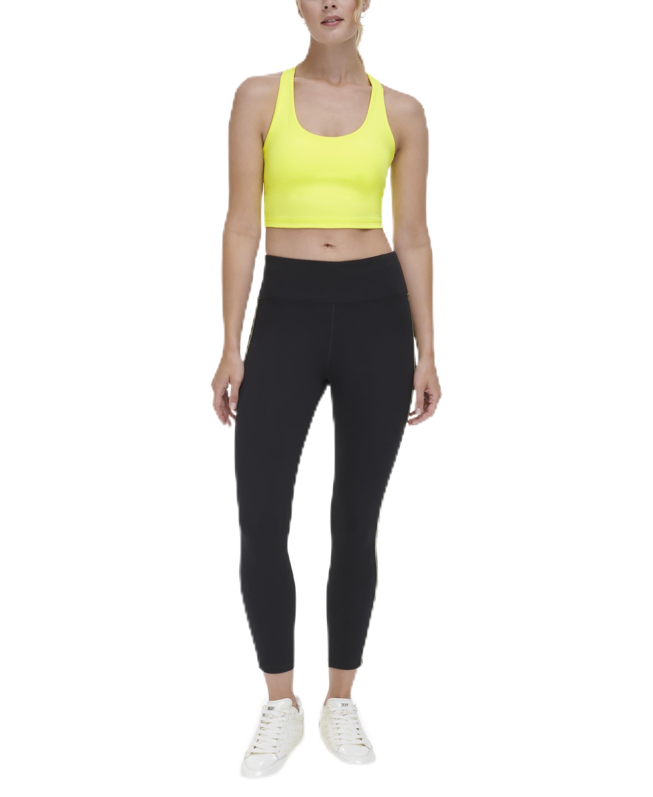 DKNY Damen Leggings 7/8-kompressions-leggings mit Hoher Taille und Logo-Tape
