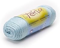 Vista 4 de LA Perla de Omega - Hilo Perle 100% algodón mercerizado ideal para ganchillo fino - Color: 01 - Blanco 601