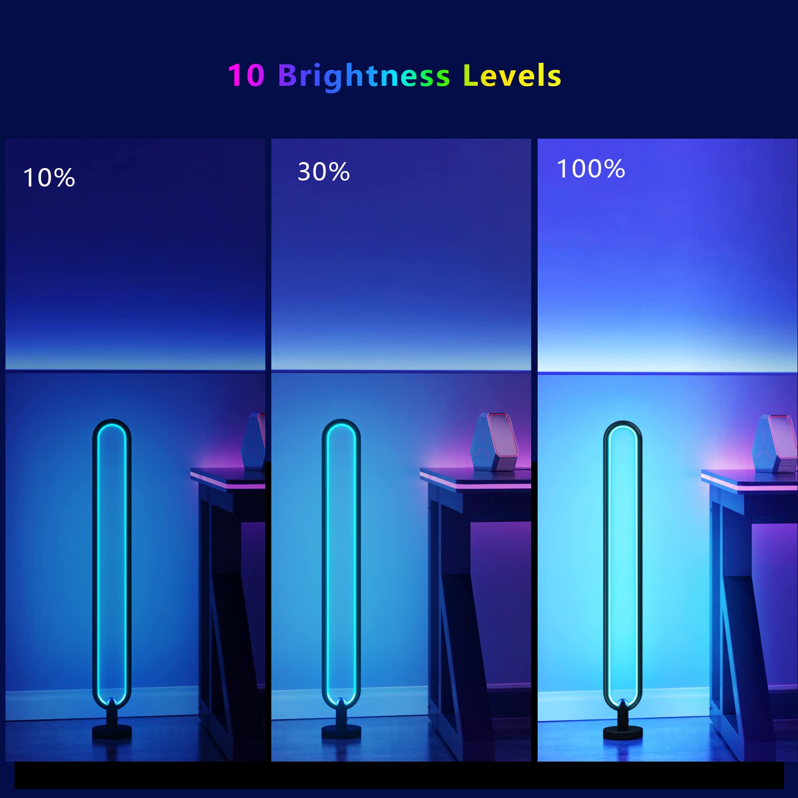 Lampada Da Terra LED Con APP E Telecomando - 16 Milioni Di Colori E Sincronizzazione Musicale | Per Casa - Foto 12