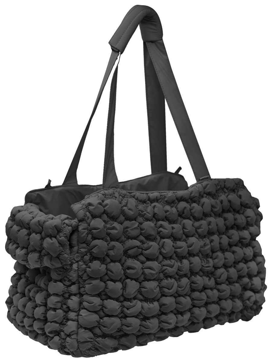 212 Main Bubble Vogue Ultra-Plush Fashion Designer Pet Carrier, Black - One Size