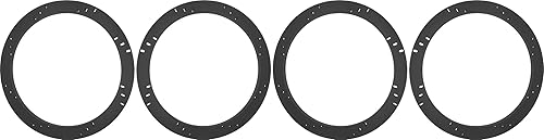 Espaciadores de altavoz de subwoofer de 8" Anillos extensores de profundidad - 1/2" de grosor - ID: 7 1/8" OD: 8 7/8" - 2 pares - SSK8K - Apilable -