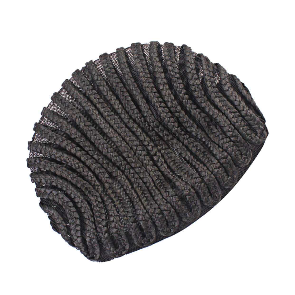 NOLITOY 2pcs Wigs Has Wig Hair Weaving Net Crochet Cornrows Cap Bonnet for Braids Braided Hair Net Mesh Hair Wraps Liner Weaving Caps Crochet Net Cap for Hair Crochet Black