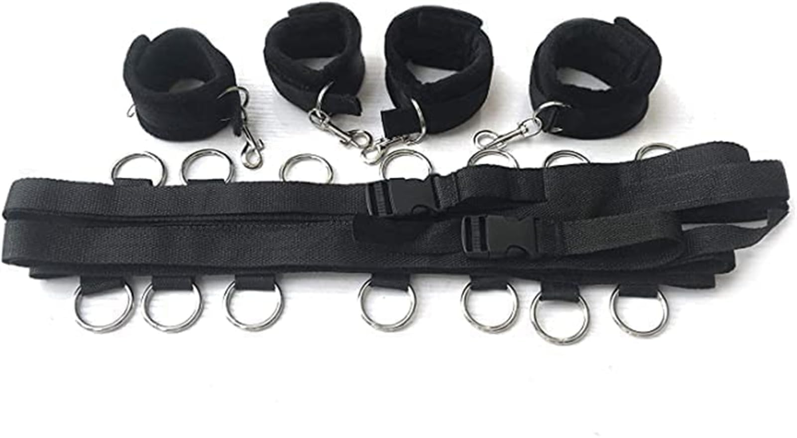 Cintura per Lo Yoga e Il Fitness Quotidiano a casa, Accessorio Regolabile a più Anelli per Letto Matrimoniale