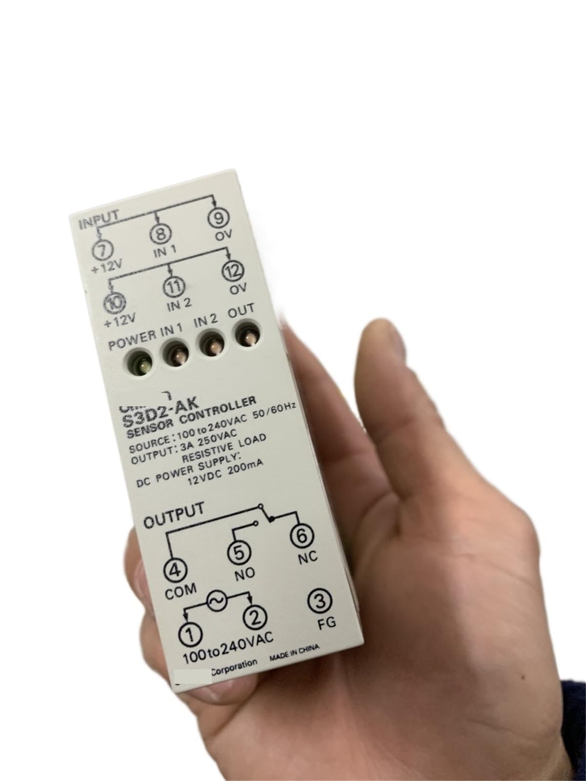 Boîtier de contrôle S3D2-CK S3D2-AK rail DIN pour automatisation de processus