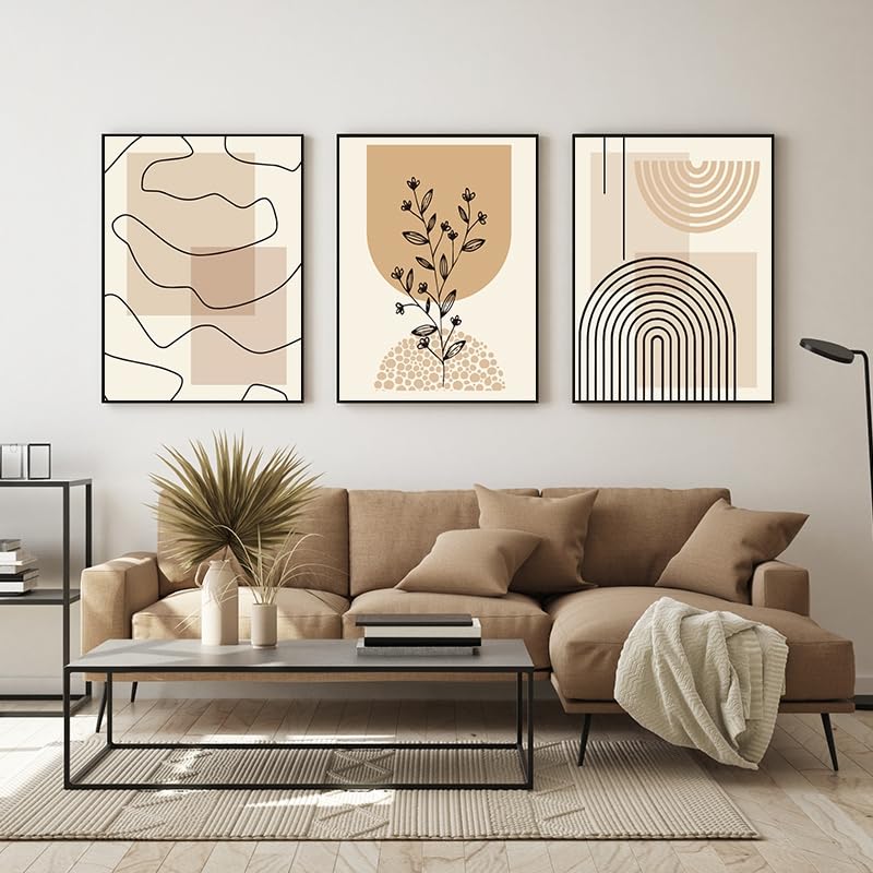 WADBTP Bohemian Style Poster Set, Modern Bedroom Living Room Background Wall Decoration Poster - Image 4