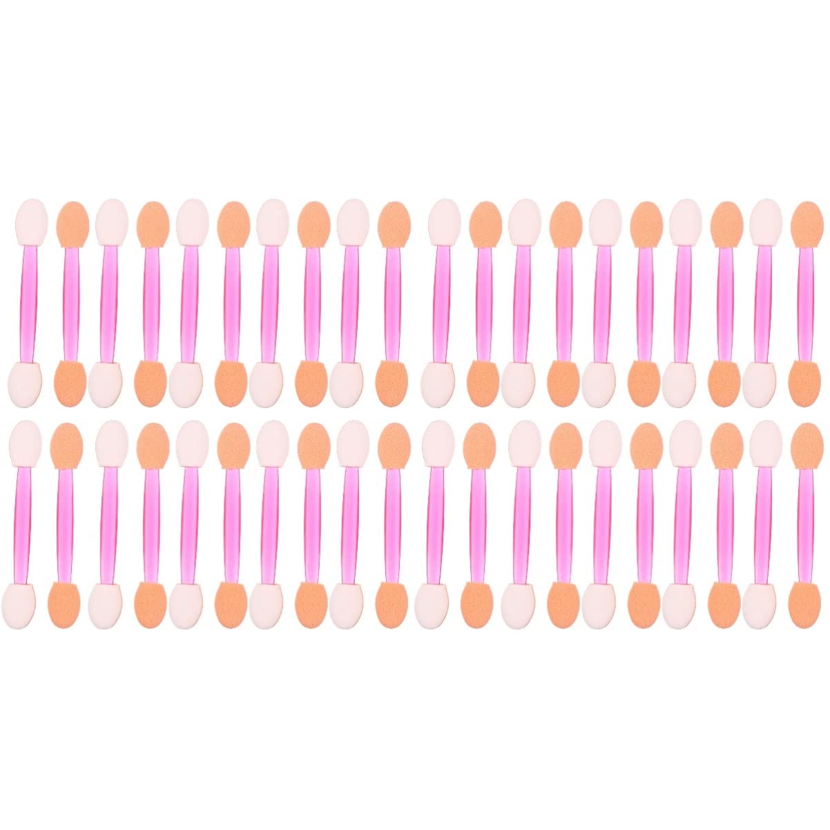 minkissy 2sets Elegant Makeup Eye Shadow Sponge Brush Dual Heads Sanitary for Regular Makeup Special Occasions 80pcs*2