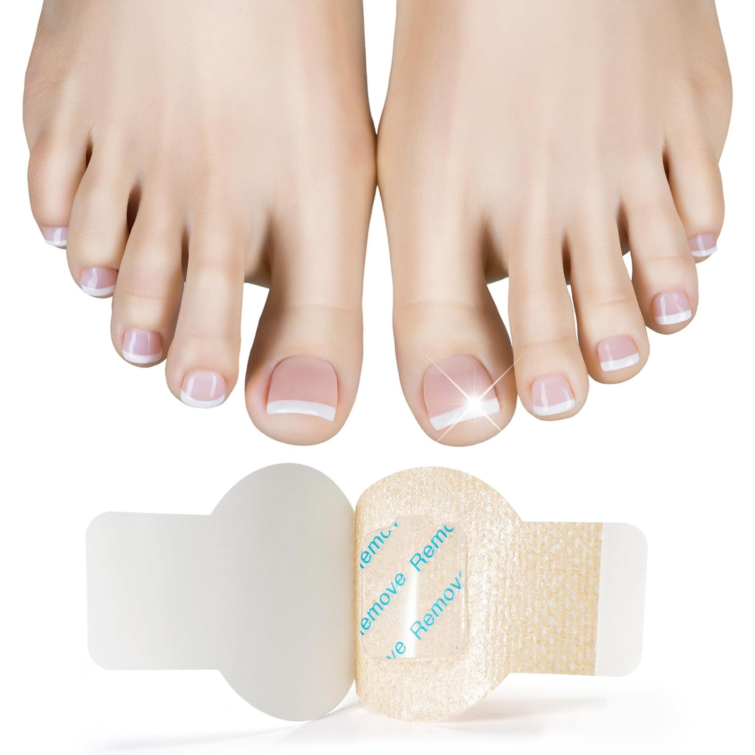 Nail Patches for Toenails & Fingernails – 63Pcs Parches para uñas con hongos, 8-Hour Fungus Nail Care Repair Stickers for Damaged Nails, for Extra Strengthening, Safe for Sensitive Skin